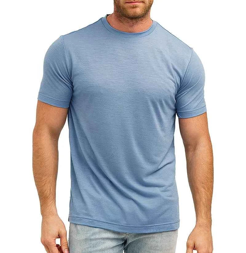Men’s Merino Wool Crew Neck T-Shirt