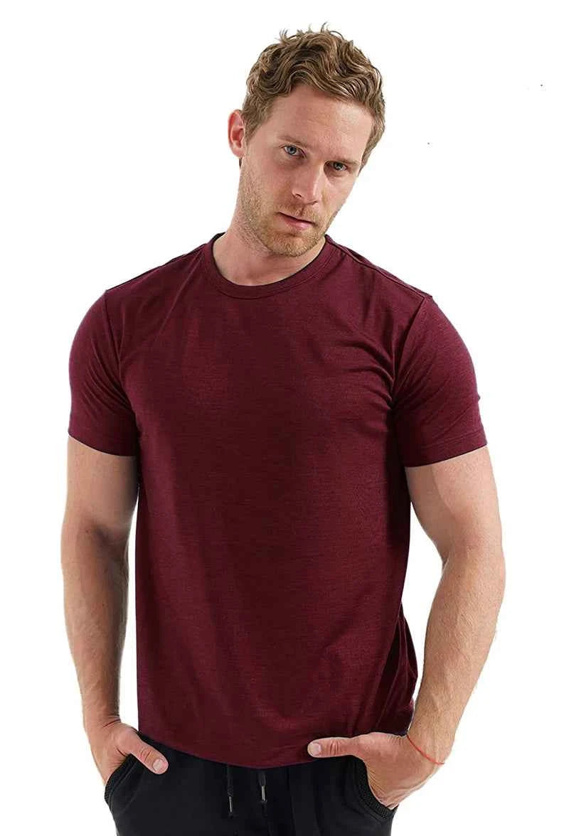 Men’s Merino Wool Crew Neck T-Shirt