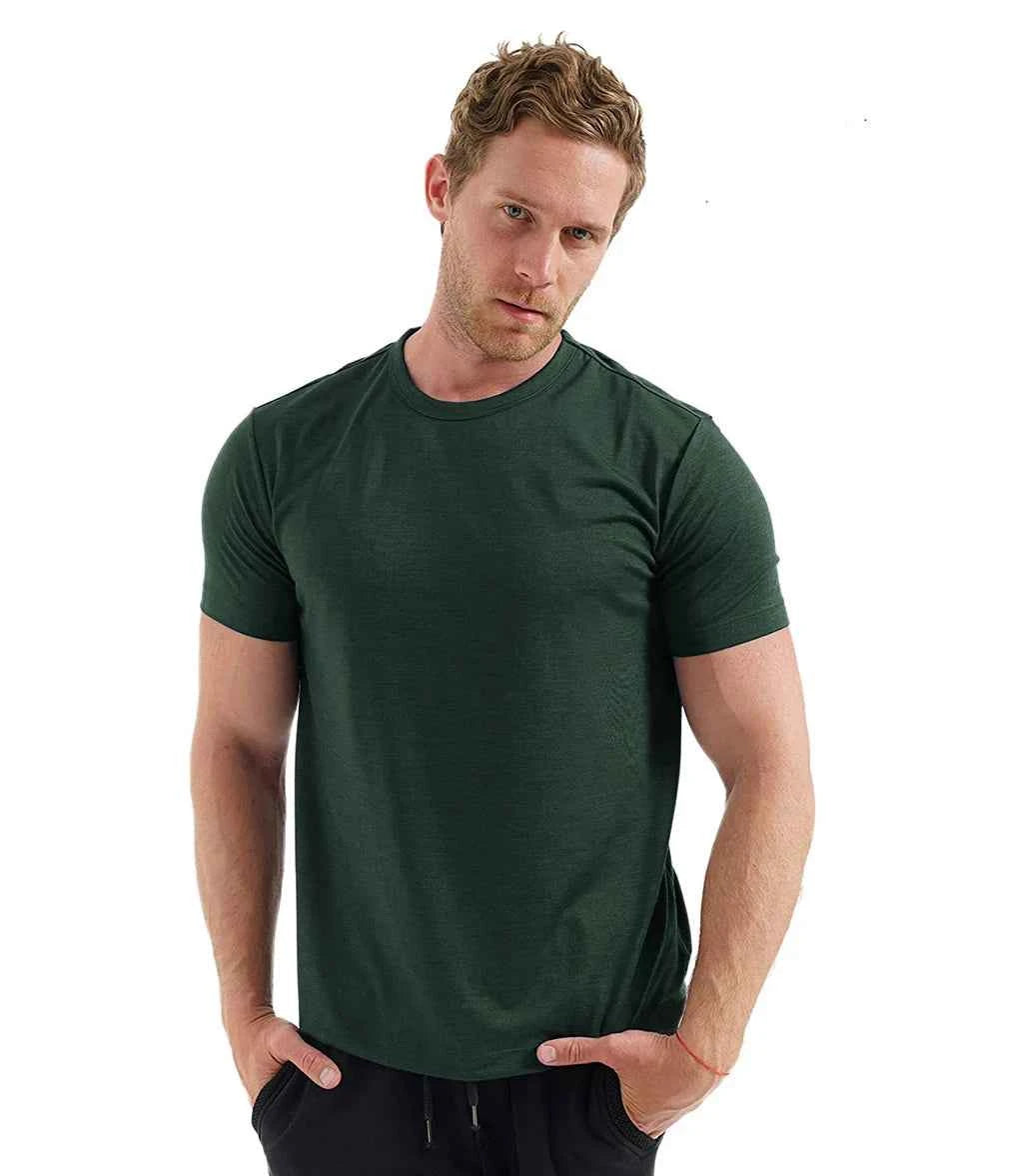 Men’s Merino Wool Crew Neck T-Shirt