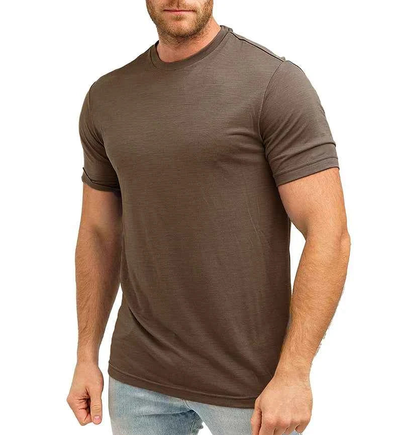 Men’s Merino Wool Crew Neck T-Shirt