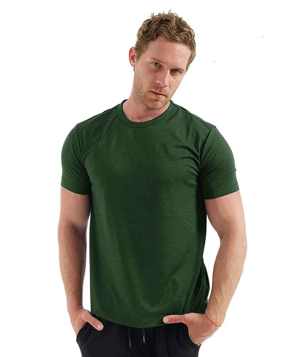 Men’s Merino Wool Crew Neck T-Shirt