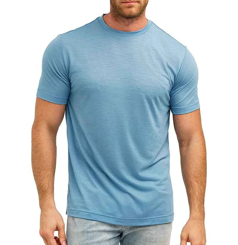 Men’s Merino Wool Crew Neck T-Shirt