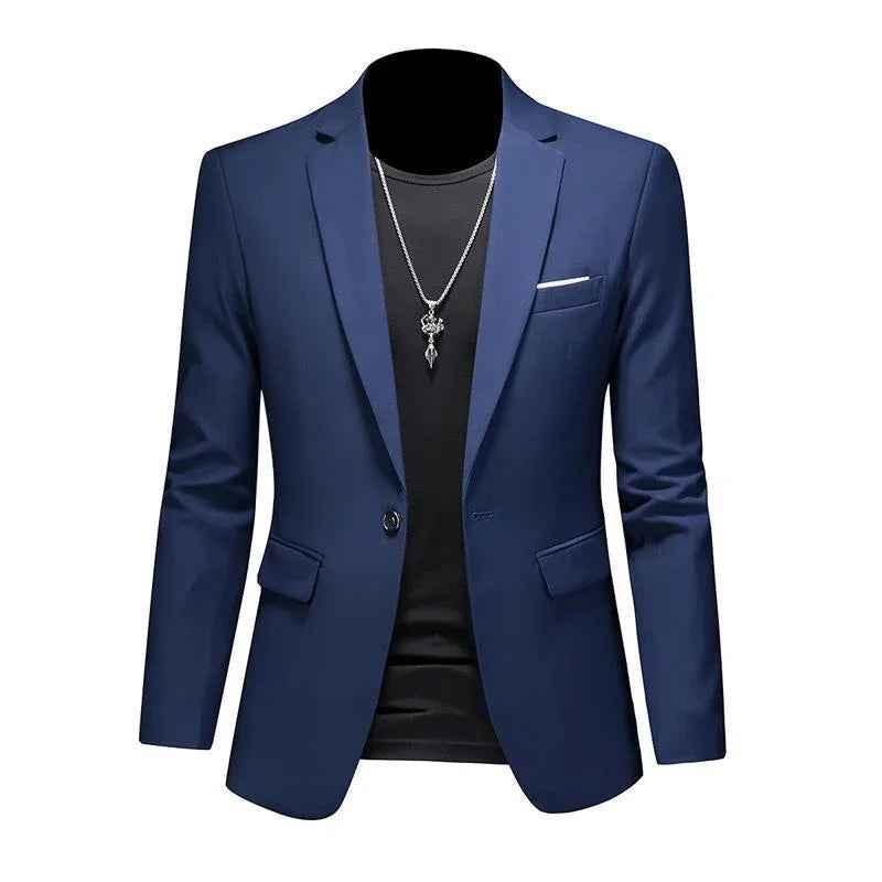 Men’s Solid Color Casual Blazer