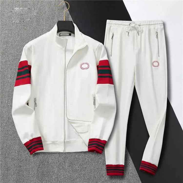 Men’s Color Block Sports Tracksuit Set
