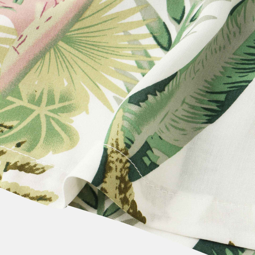 Men’s Tropical Print Shirt & Shorts Set