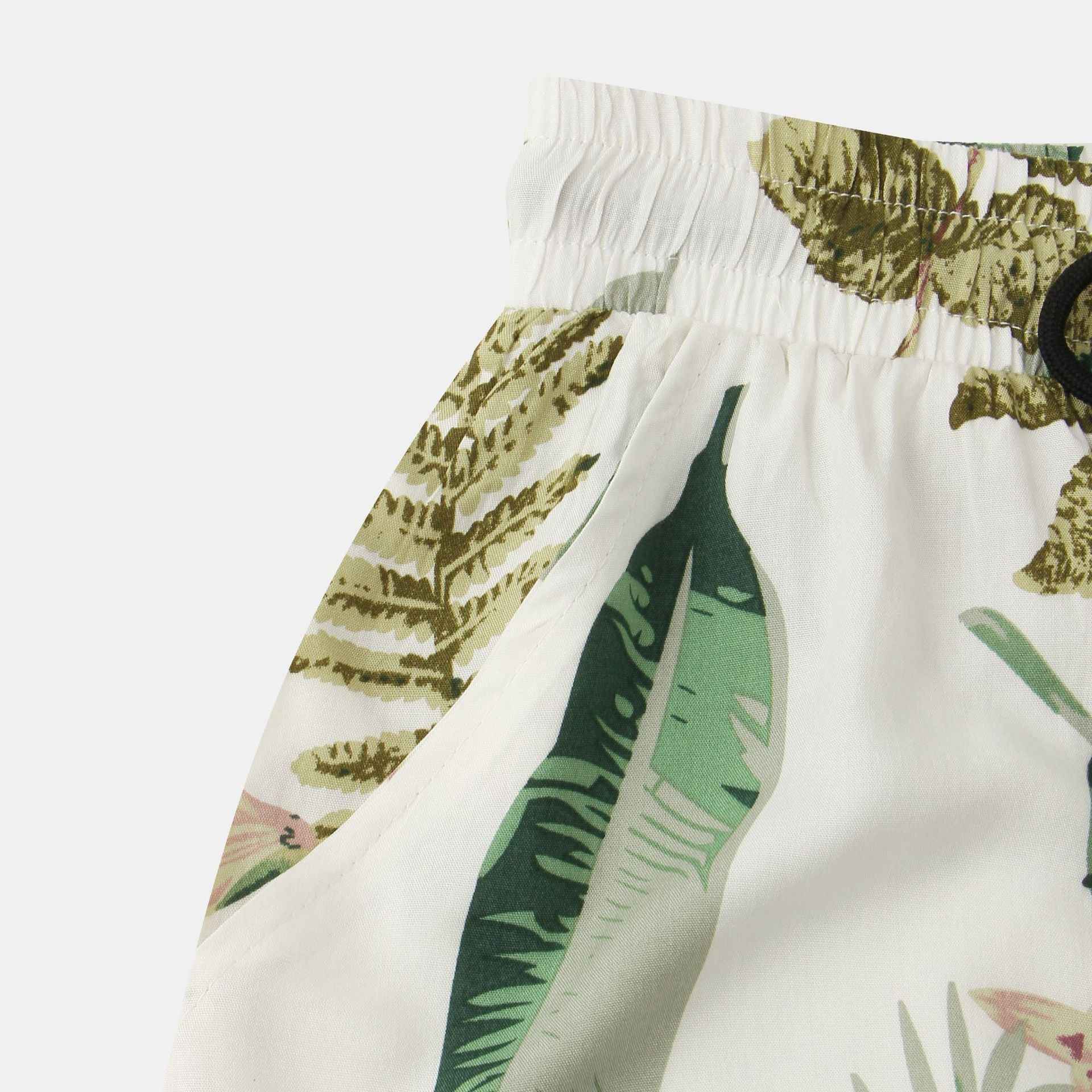 Men’s Tropical Print Shirt & Shorts Set