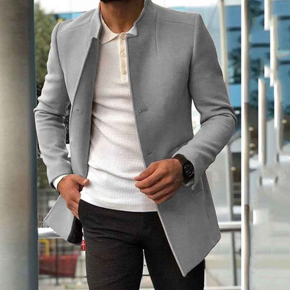 Men’s Slim Fit Longline Blazer Coat