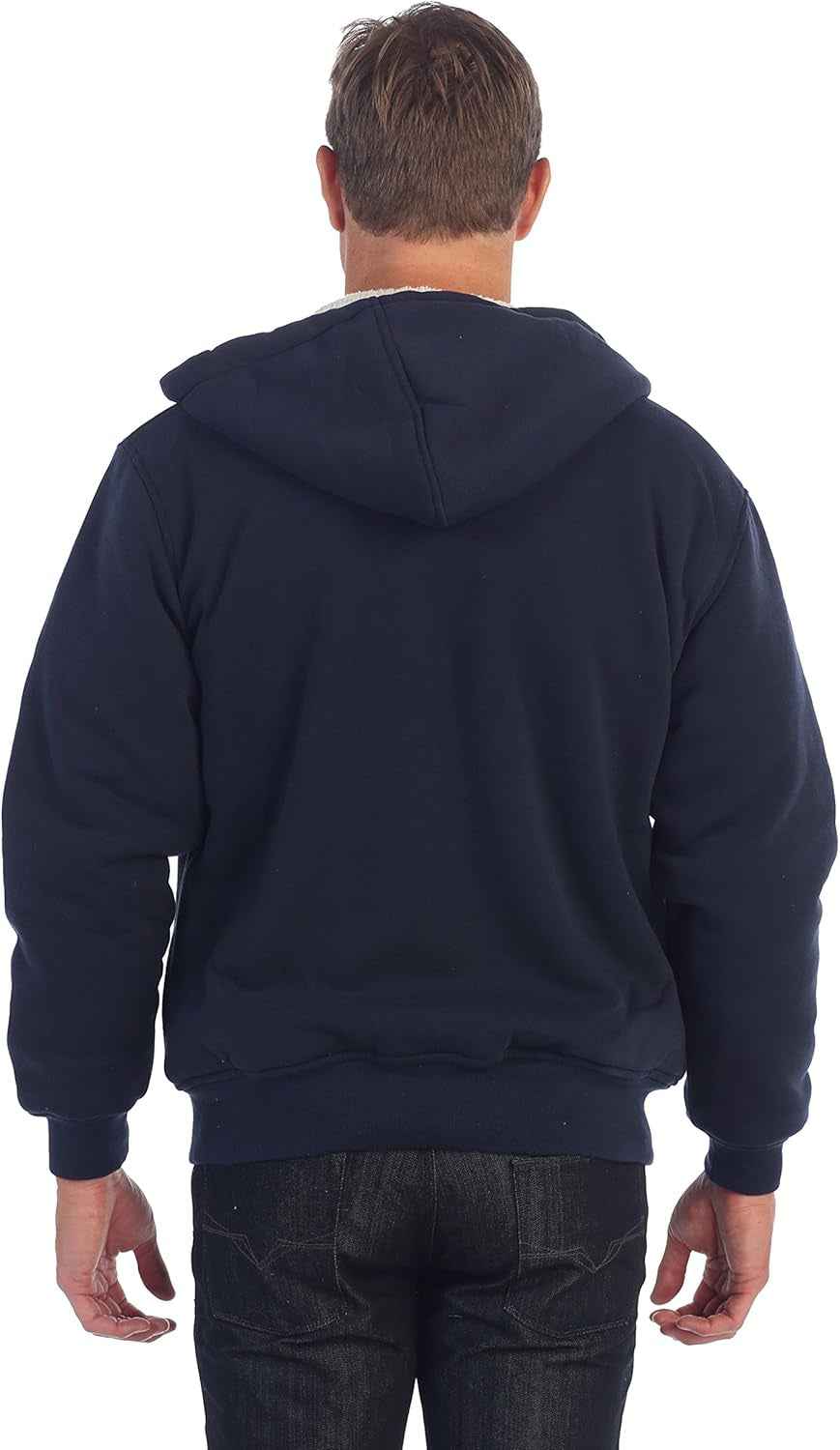 Men’s Sherpa-Lined Fleece Hoodie