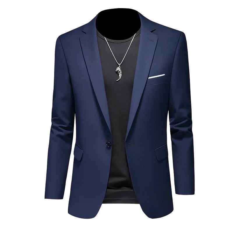 Men’s Solid Color Casual Blazer