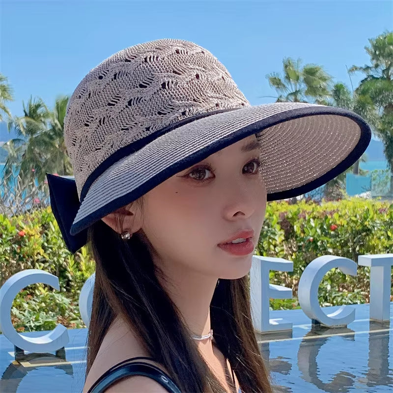 Women's Wide Brim Straw Sun Hat