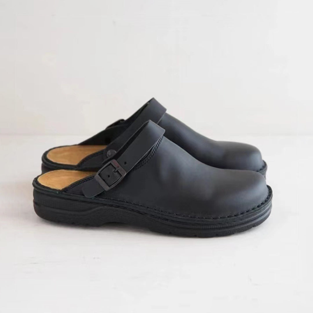 Victor Classic Leather Clogs