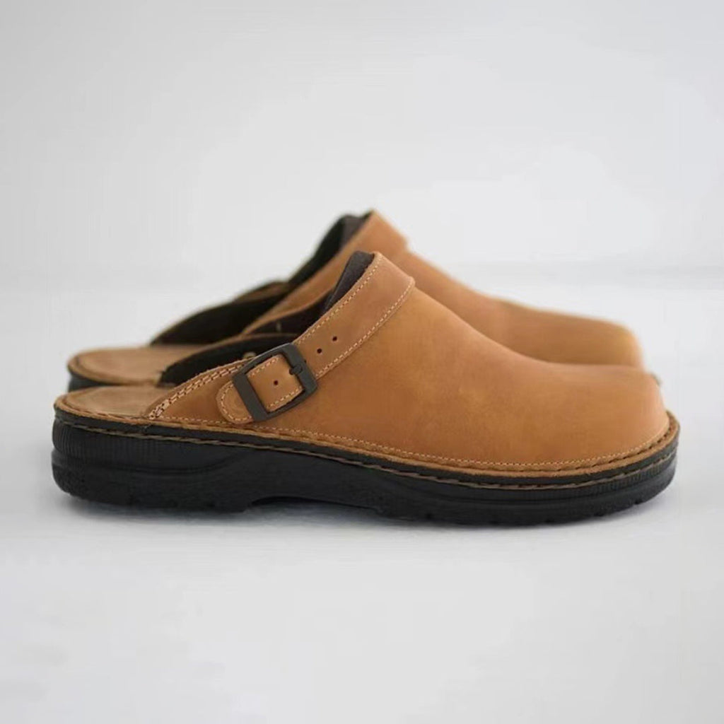 Victor Classic Leather Clogs
