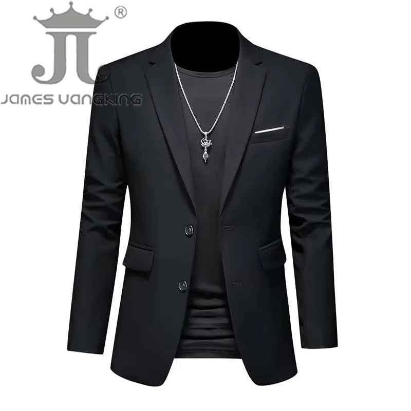 Men’s Solid Color Casual Blazer