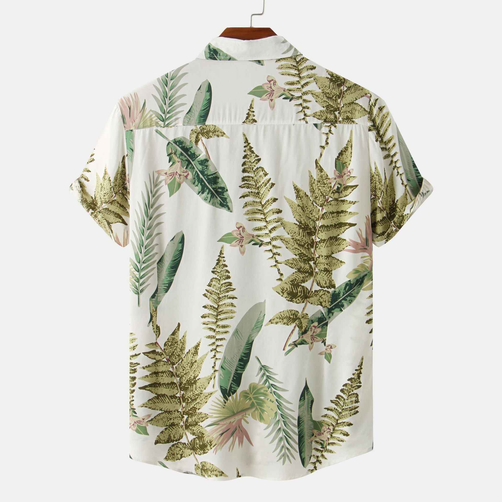 Men’s Tropical Print Shirt & Shorts Set
