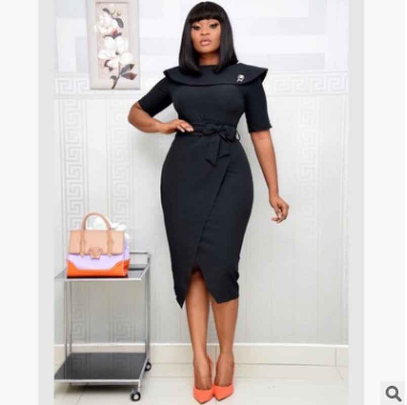 African One Shoulder Plus Size Dress