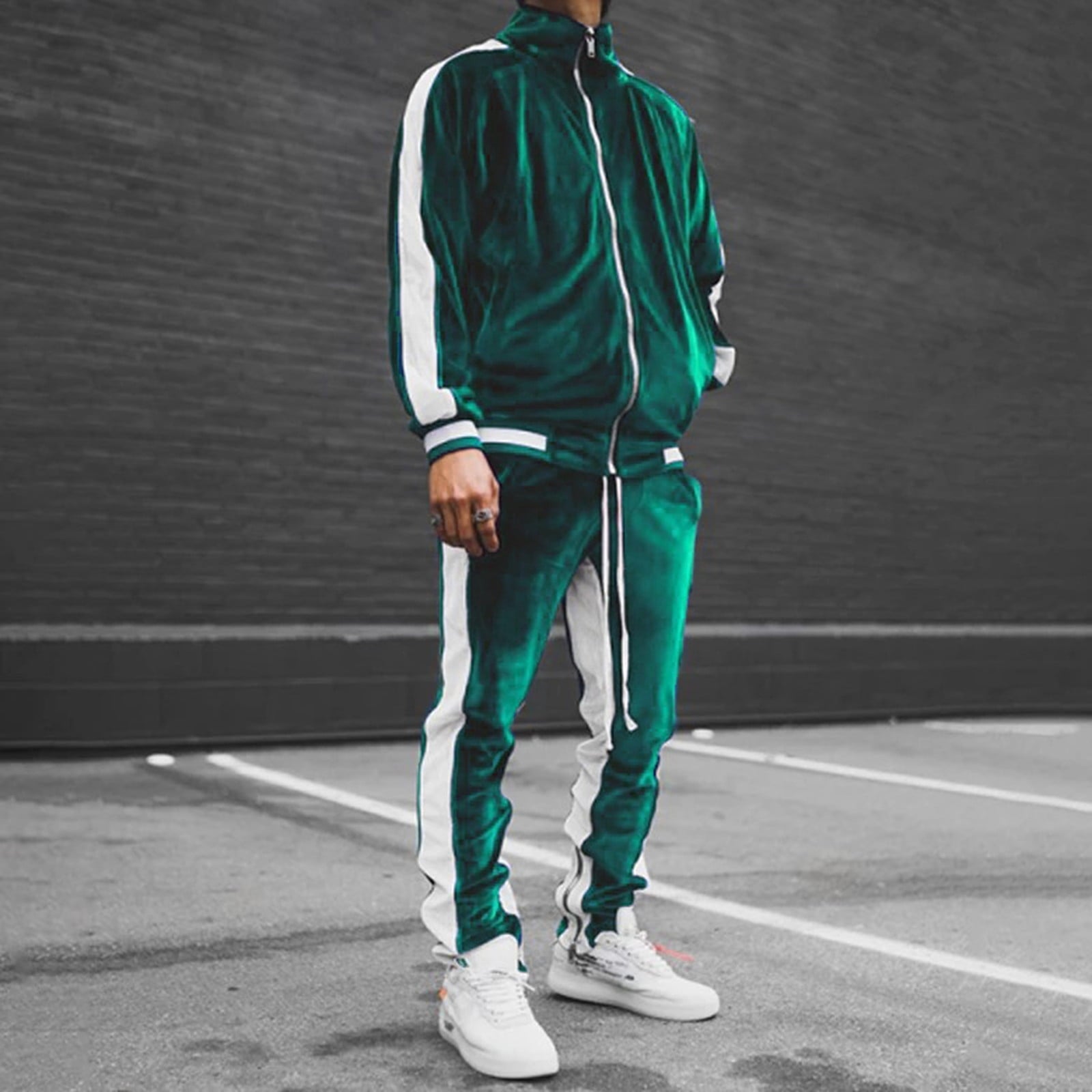 Men's Velvet Tracksuit Set