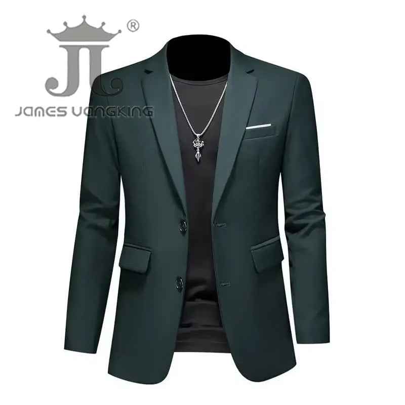 Men’s Solid Color Casual Blazer