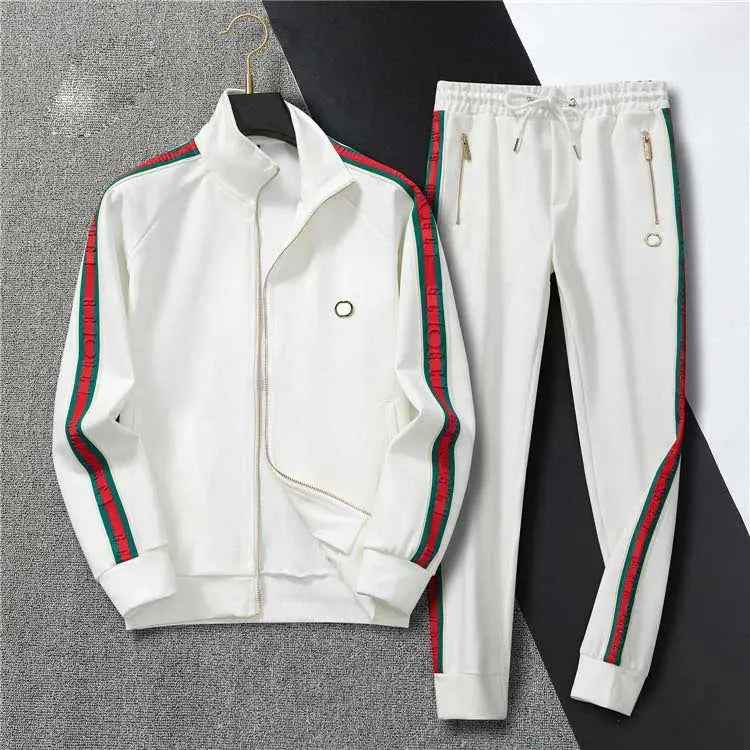 Men’s Color Block Sports Tracksuit Set