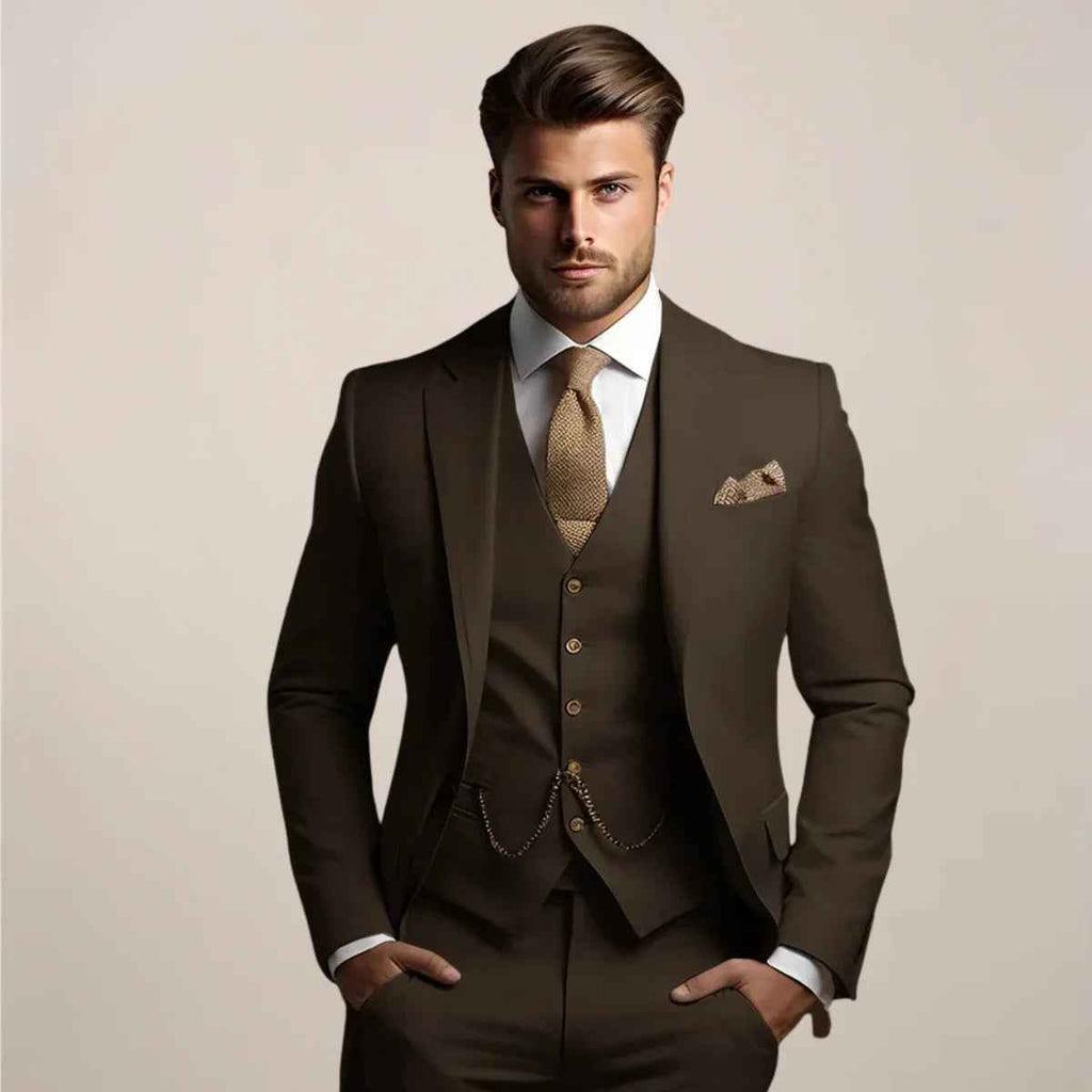 Karl Three-Piece Slim-Fit Suit